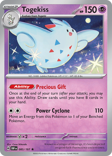 Togekiss (085/197) [Scarlet &amp; Violet: Llamas de obsidiana] 