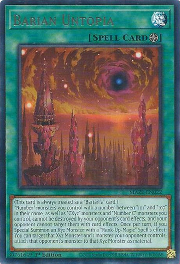 Barian Untopia [MAZE-EN022] Raro 