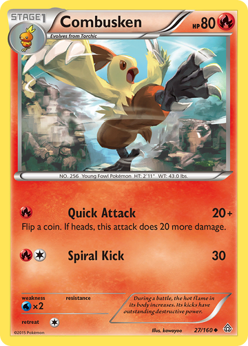 Combusken (27/160) [XY: Choque primigenio] 