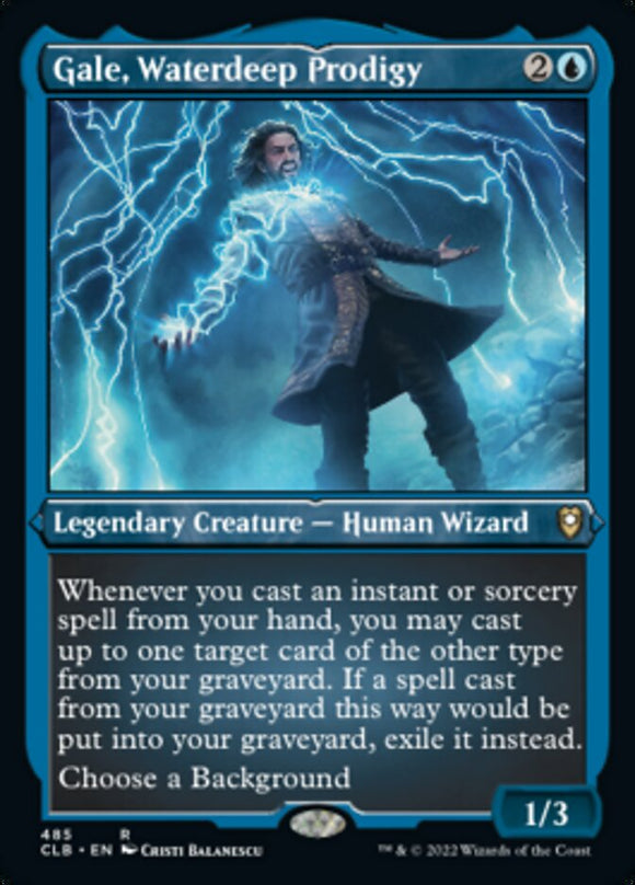 Gale, prodigio de las Aguas Profundas (grabado en lámina) [Commander Legends: Battle for Baldur's Gate] 