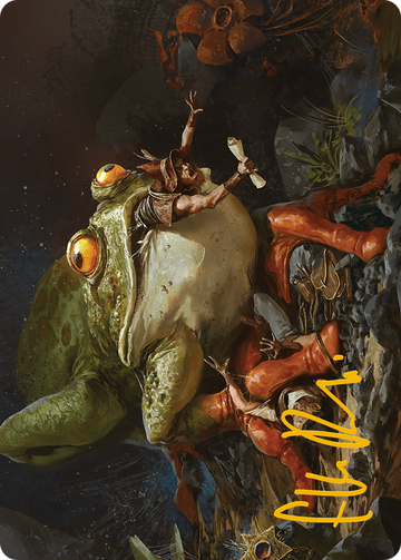 Tarjeta de arte de Frogantua rampante (firma estampada en dorado) [Serie de arte Modern Horizons 3] 