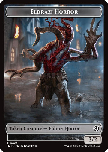 Clue // Eldrazi Horror Double-Sided Token [Innistrad Remastered Tokens] - 0