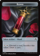 Blood // Vampire (0007) Double-Sided Token [Innistrad Remastered Tokens]-1
