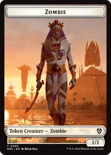 Champion of Wits // Zombie (0003) Double-Sided Token [Aetherdrift Tokens] - 0