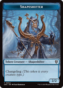 Shapeshifter // Zombie (0003) Double-Sided Token [Aetherdrift Tokens]-1