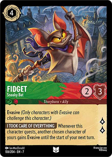 Fidget - Sneaky Bat (106/204) [Archazia's Island]