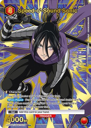 Speed-o'-Sound Sonic (072) (SR*) (UE06BT/OPM-1-072) - UE06BT One Punch Man Foil