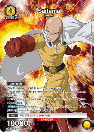 Saitama (106) (SR*) (UE06ST/OPM-1-106) - UE06ST One Punch Man Starter Deck Foil