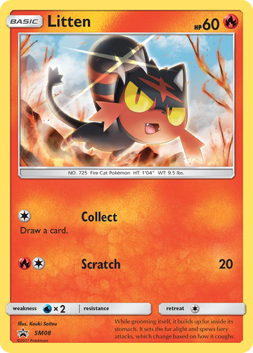 Litten (SM08) [Sol y Luna: promociones de Black Star] 