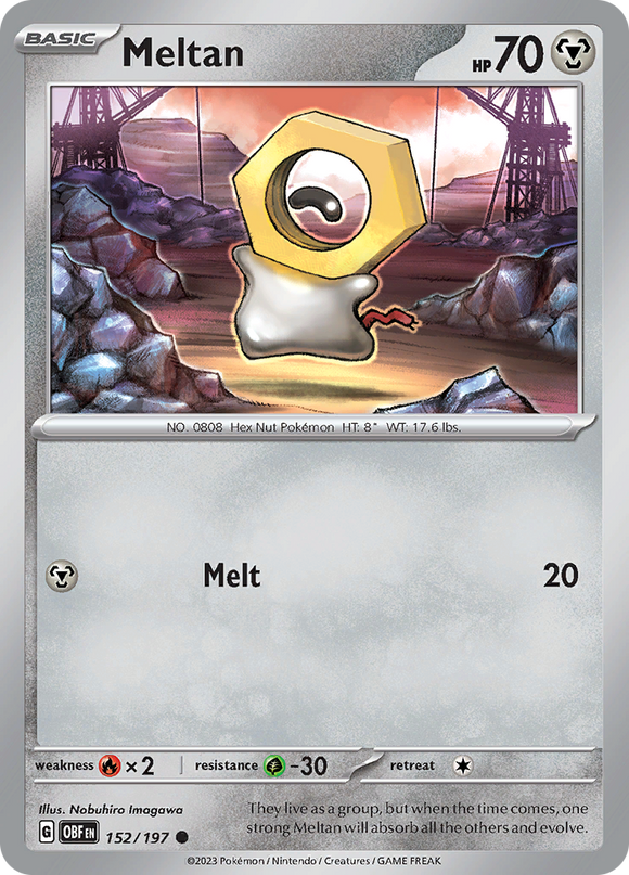 Meltan (152/197) [Escarlata y Violeta: Llamas de obsidiana] 