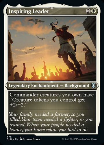 Líder inspirador (lámina grabada) [Commander Legends: Battle for Baldur's Gate] 