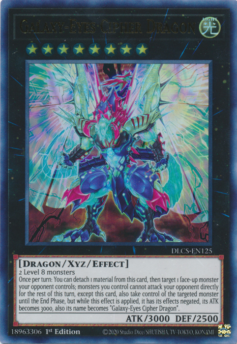 Dragón cifrado de ojos galácticos [DLCS-EN125] Ultra raro 