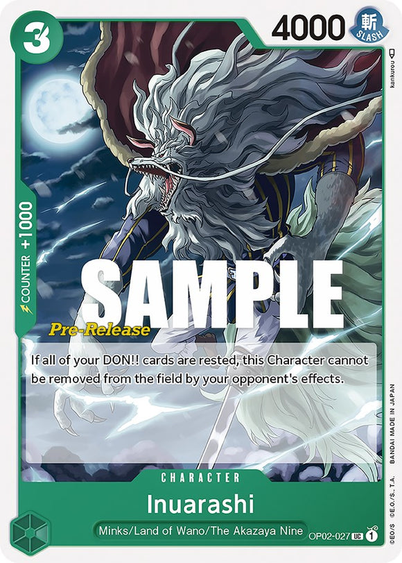 Inuarashi [Tarjetas de prelanzamiento de Paramount War] 
