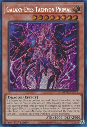 Galaxy-Eyes Tachyon Primal [MZTM-EN011] Secret Rare