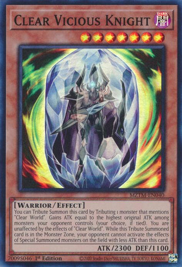 Clear Vicious Knight [MZTM-EN040] Super Rare