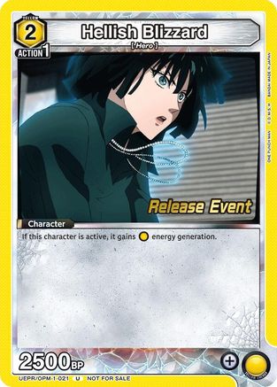 Hellish Blizzard (021) (UEPR/OPM-1-021) - UE06BT One Punch Man Release Event Cards