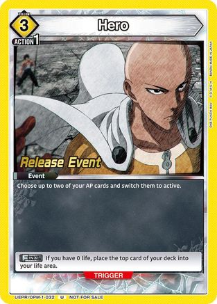 Hero (UEPR/OPM-1-032) - UE06BT One Punch Man Release Event Cards