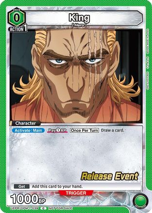 King (039) (UEPR/OPM-1-039) - UE06BT One Punch Man Release Event Cards