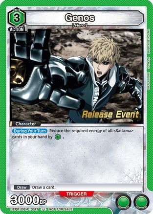 Genos (047) (UEPR/OPM-1-047) - UE06BT One Punch Man Release Event Cards