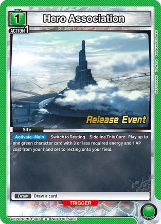 Hero Association (UEPR/OPM-1-063) - UE06BT One Punch Man Release Event Cards