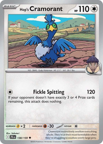 Hop's Cramorant (138/159) [Scarlet & Violet: Journey Together]