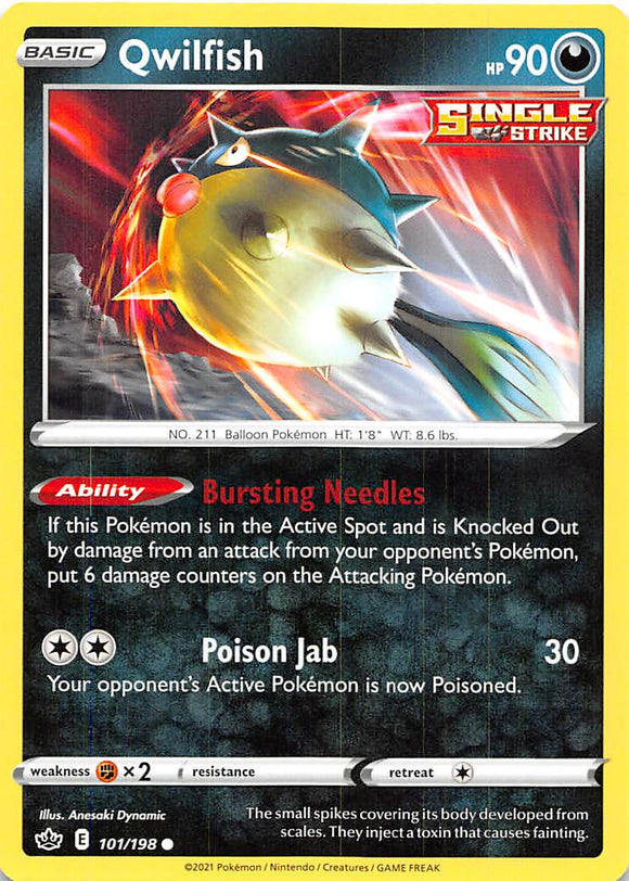 Qwilfish (101/198) [Espada y escudo: Reinado escalofriante] 