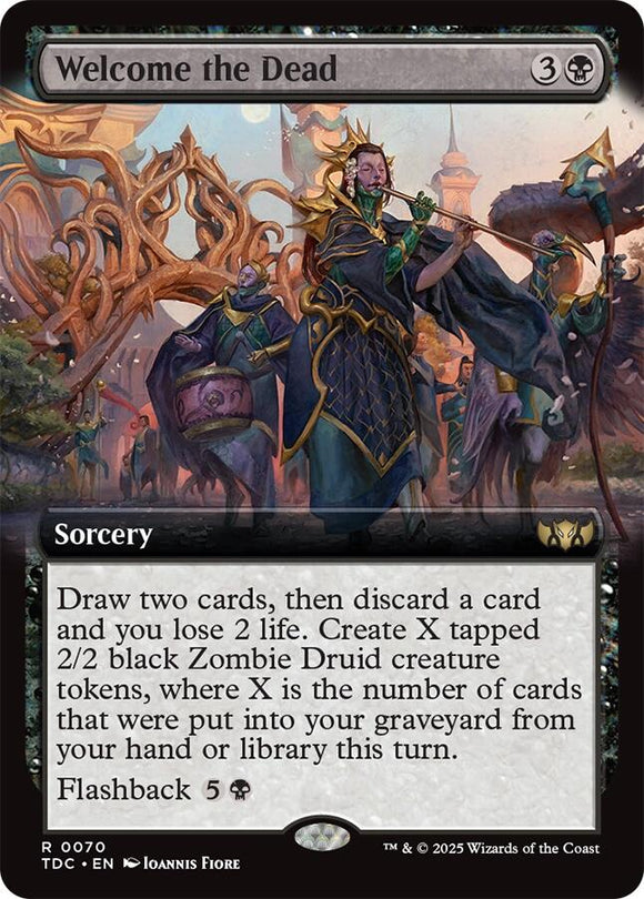 Welcome the Dead (Extended Art) [Tarkir: Dragonstorm Commander]