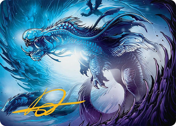 Roiling Dragonstorm Art Card (33/54) (Gold-Stamped Signature) [Tarkir: Dragonstorm Art Series]
