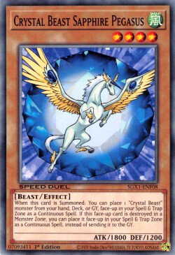 Bestia de cristal Pegaso zafiro [SGX1-ENF08] Común 