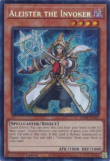 Aleister the Invoker (Alternate Art) [RA04-EN024] Secret Rare