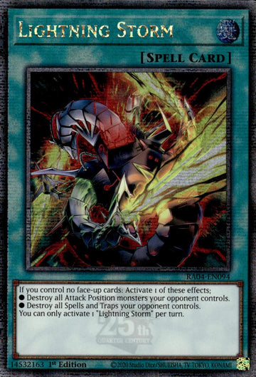 Lightning Storm (New Art) [RA04-EN094] Quarter Century Secret Rare