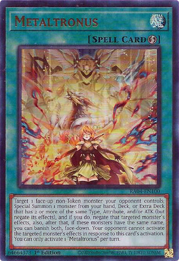 Metaltronus [RA04-EN100] Ultra Rare