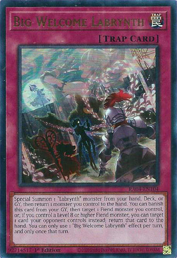 Big Welcome Labrynth [RA04-EN104] Ultra Rare