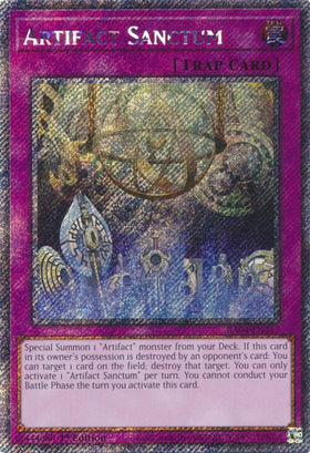 Artifact Sanctum [RA04-EN217] Platinum Secret Rare