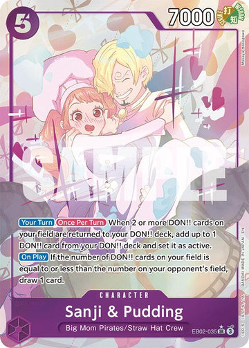 Sanji & Pudding (Alternate Art) [Extra Booster: Anime 25th Collection]