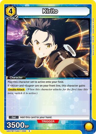 Kirito (002) (UE07BT/SAO-1-002) - UE07BT Sword Art Online Foil