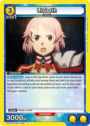 Lisbeth (009) (UE07BT/SAO-1-009) - UE07BT Sword Art Online Foil
