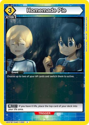Homemade Pie (UE07BT/SAO-1-032) - UE07BT Sword Art Online