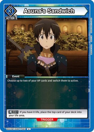 Asuna's Sandwich (UE07BT/SAO-1-063) - UE07BT Sword Art Online