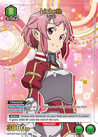 Lisbeth (083) (R*) (UE07BT/SAO-1-083) - UE07BT Sword Art Online Foil