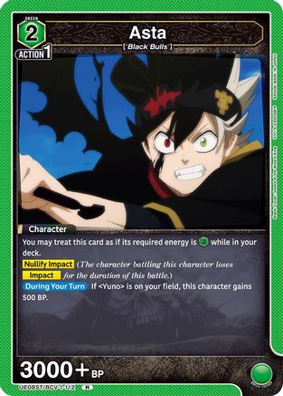Asta (112) (UE08ST/BCV-1-112) - UE08ST Black Clover Starter Deck