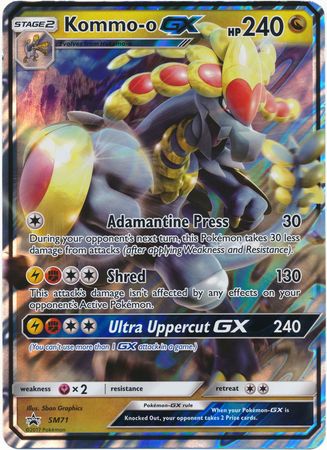 Kommo-o GX (SM71) (Tarjeta gigante) [Sun &amp; Moon: Black Star Promos] 