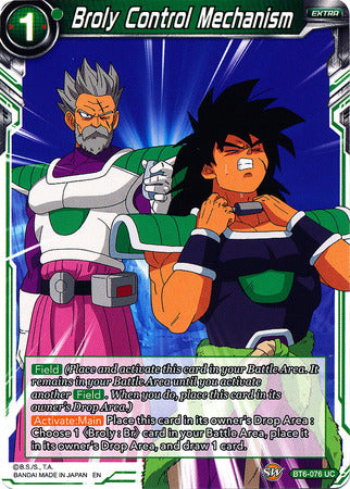 Mecanismo de control de Broly (BT6-076) [Reyes Destructores] 