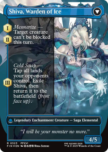 Jill, Shiva's Dominant // Shiva, Warden of Ice (Borderless) (Surge Foil) [FINAL FANTASY] - 0