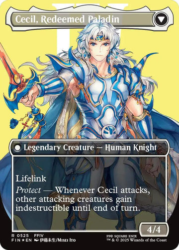 Cecil, Dark Knight // Cecil, Redeemed Paladin (Borderless) (Surge Foil) [FINAL FANTASY] - 0