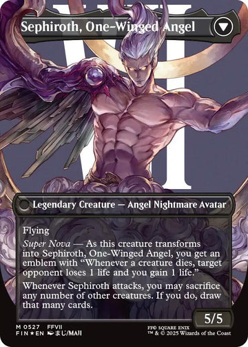 Sephiroth, Fabled SOLDIER // Sephiroth, One-Winged Angel (Borderless) (Surge Foil) [FINAL FANTASY] - 0