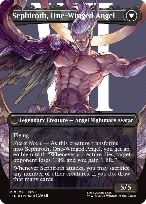 Sephiroth, Fabled SOLDIER // Sephiroth, One-Winged Angel (Borderless) (Surge Foil) [FINAL FANTASY]