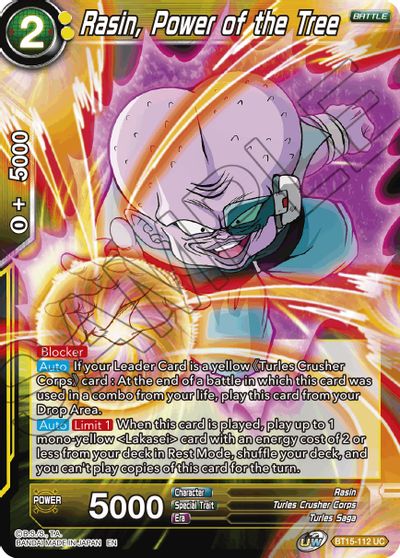 Rasin, el poder del árbol (BT15-112) [Saiyan Showdown] 