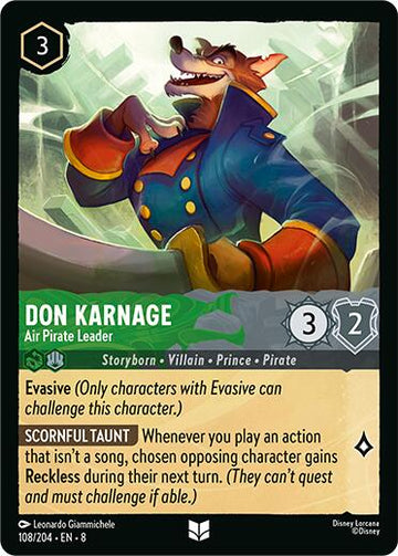 Don Karnage - Air Pirate Leader (108/204) [Reign of Jafar]
