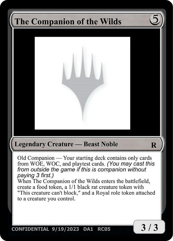 The Companion of the Wilds [Unknown Event]